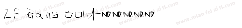ZF Sans Bold字体转换